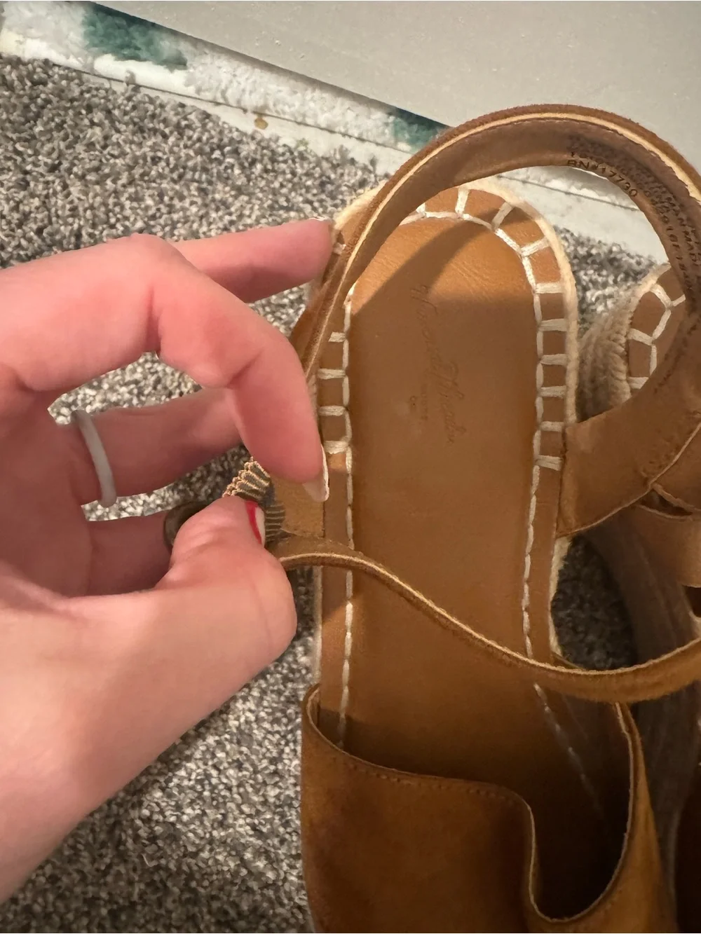 Universal Thread Brown Suede Platform Espadrille Sandals